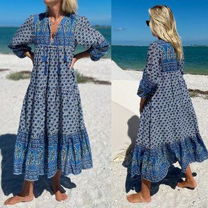 Emerson Fry Heirloom Dress in Indigo Medium
